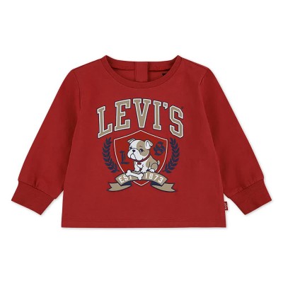 тениска,детски,тениски,levi´s,®,logo,bulldog,crest,long,sleeve,t,shirt,cardinal,(red)