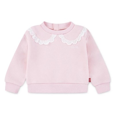 блуза,детски,блузи,levi´s,®,peter,pan,collar,crew,neck,sweatshirt,crystal,rose,(pink)