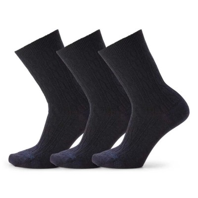 чорапи,дамски,чорапи,smartwool,everyday,cable,crew,socks,3,units,deep,navy,heather