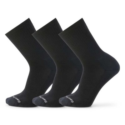 чорапи,мъжки,чорапи,дамски,чорапи,smartwool,everyday,solid,rib,crew,socks,3,units,black,(black)