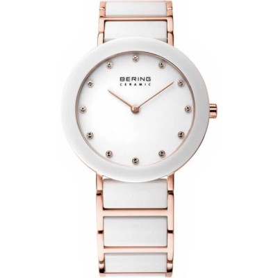 часовник,часовници,bering,11435,766,woman,watch,golden,(white,white)