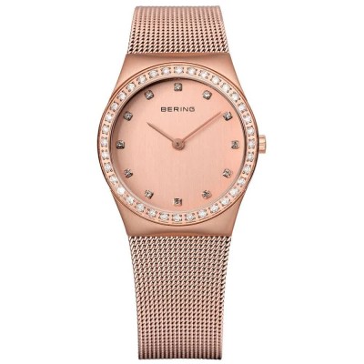 часовник,часовници,bering,12430,366,woman,watch,golden,(pink,pink)