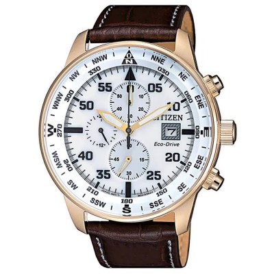 часовник,часовници,citizen,ca0693,12a,watch,golden,(brown,leather,white)
