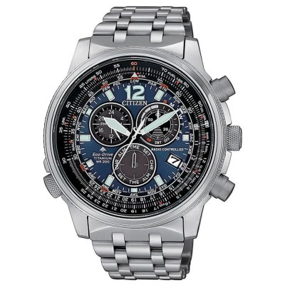 часовник,часовници,citizen,cb5850,80l,watch,silver,(grey,blue)