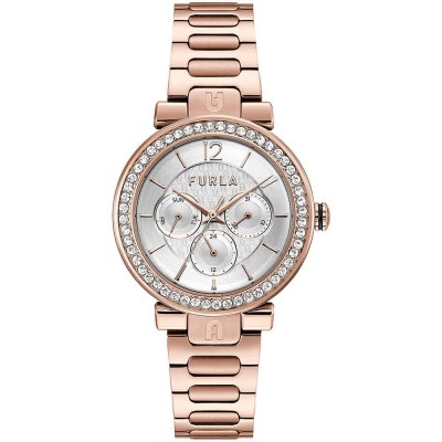 часовник,часовници,furla,ww00011007l3,watch,golden,(pink,grey)