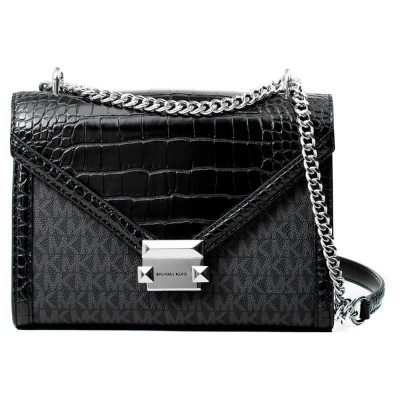 чанта,за,през,рамо,всички,чанти,michael,kors,35s5swhl6bbla,shoulder,bag,black,(black,canvas)