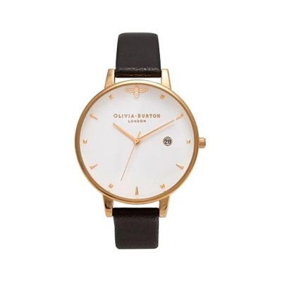 часовник,часовници,olivia,burton,ob16am86,watch,golden,(black,leather,white)