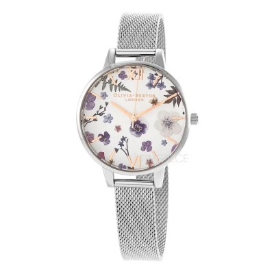 часовник,часовници,olivia,burton,ob16ar09,woman,watch,silver,(grey,multicolor)