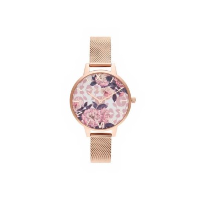 часовник,часовници,olivia,burton,ob16lp01,woman,watch,golden,(pink,multicolor)