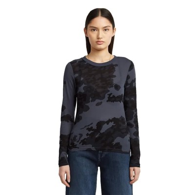 тениска,дамски,тениски,g,star,aop,slim,long,sleeve,t,shirt,india,ink,forest,camo,(grey)