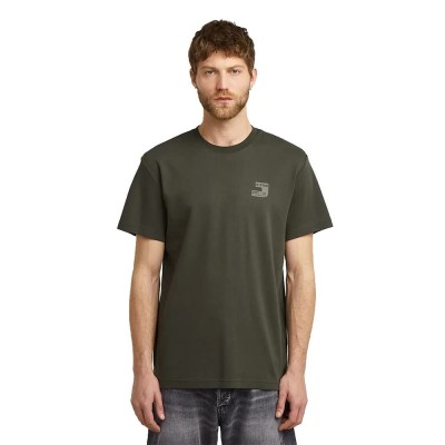 тениска,мъжки,тениски,g,star,chest,logo,short,sleeve,t,shirt,green,(asfalt)