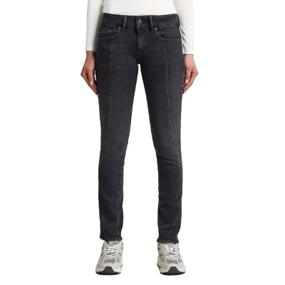 дънки,дамски,панталони,g,star,contor,3d,slim,jeans,black,(worn,in,zinc)