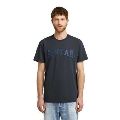 тениска,мъжки,тениски,дамски,тениски,g,star,felt,logo,short,sleeve,t,shirt,black,(india,ink)