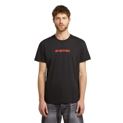 тениска,мъжки,тениски,g,star,gel,print,short,sleeve,t,shirt,black,(dark,black)