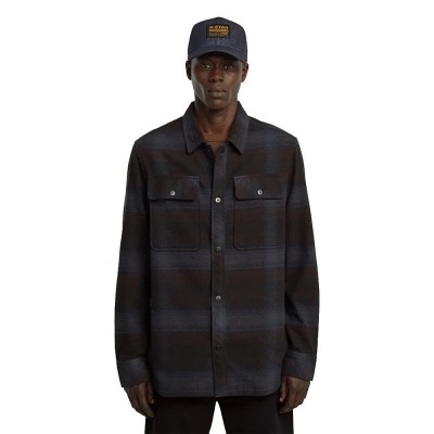 карирана,риза,мъжки,якета,g,star,gpo,overshirt,brown,(salute,arthur,check)