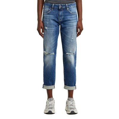дънки,дамски,панталони,g,star,kate,boyfriend,cinch,jeans,blue,(vintage,sakarya,destroyed)