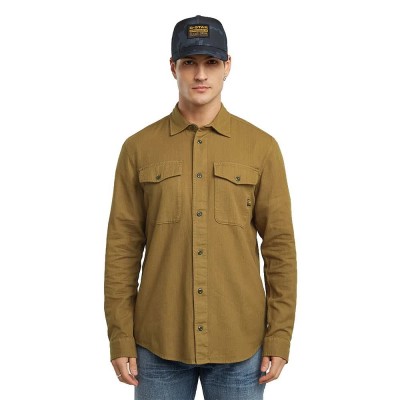 риза,с,дълъг,ръкав,мъжки,ризи,g,star,marine,slim,long,sleeve,shirt,brown,(dark,fawn,gd)