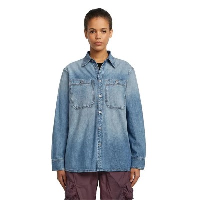 риза,с,дълъг,ръкав,дамски,ризи,g,star,regular,pocket,long,sleeve,shirt,blue,(sun,faded,thames)