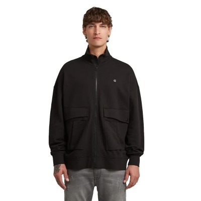 блуза,мъжки,пуловери,g,star,rovic,loose,full,zip,sweatshirt,dark,black,(black)