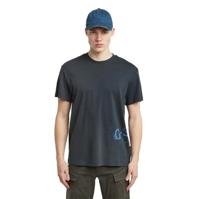 тениска,мъжки,тениски,g,star,sprayed,short,sleeve,t,shirt,grey,(india,ink)