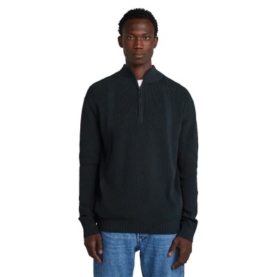 блуза,мъжки,пуловери,g,star,structure,half,zip,sweater,blue,(salute)