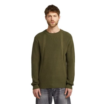 блуза,мъжки,пуловери,g,star,structure,sweater,green,(dark,olive)