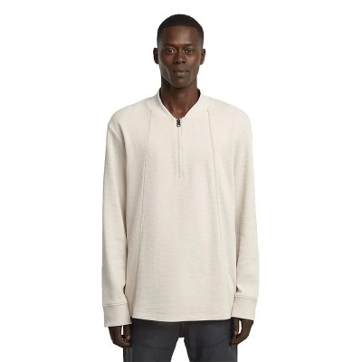 тениска,мъжки,тениски,g,star,tweeter,a,line,half,zip,long,sleeve,t,shirt,beige,(whitebait)