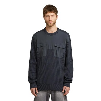 блуза,мъжки,пуловери,g,star,woven,mix,sweater,grey,(india,ink)