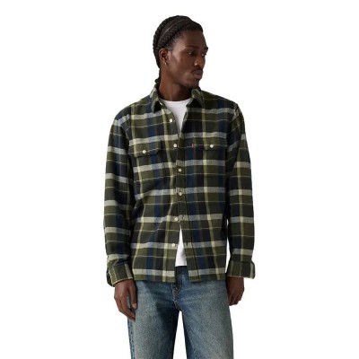 дамски,ризи,мъжки,ризи,levi´s,®,jackson,worker,shirt,green,(medina,plaid,deep)