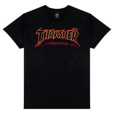 тениска,мъжки,тениски,thrasher,cracked,by,exteenager,short,sleeve,t,shirt,black,(black)