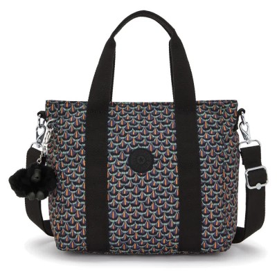 чанта,всички,чанти,kipling,asseni,mini,5l,tote,bag,geo,feather,(black)