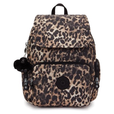раница,раници,kipling,city,zip,s,13l,backpack,wild,leopard,(brown)