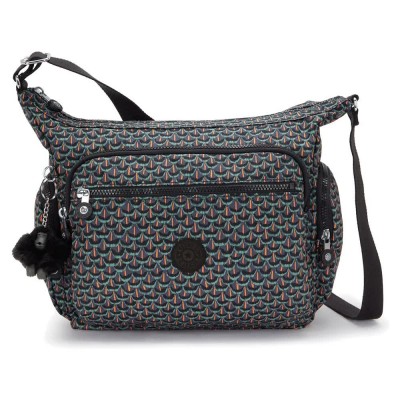 чанта,всички,чанти,kipling,gabbie,12l,bag,geo,feather,(grey)