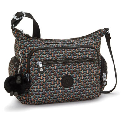 чанта,всички,чанти,kipling,gabbie,s,7l,bag,geo,feather,(black)