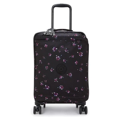 куфари,kipling,spontaneous,s,37.5l,trolley,bag,night,flower,(black)