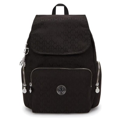 раница,раници,kipling,city,zip,s,13l,backpack,noir,sign,jacquard,(black)