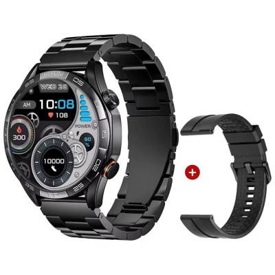 часовници,haylou,solar,5,smartwatch,2,units,silver,(black)