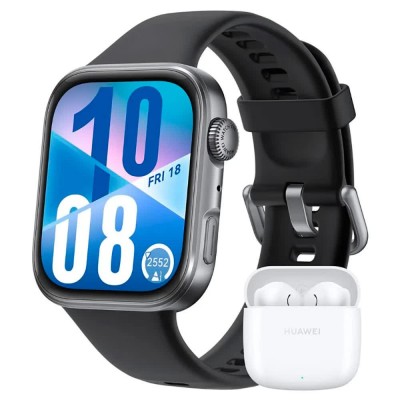 часовници,huawei,fit,4,+,freebuds,s2,smartwatch,black,white,(clear)