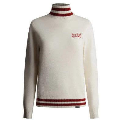 блуза,дамски,пуловери,дамски,плетени,дрехи,red,bull,racing,rl7000003,slim,fit,high,neck,sweater,white,(mousse,white)