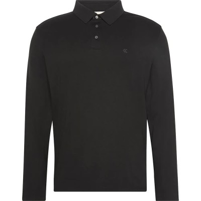 мъжки,блузи,с,яка,calvin,klein,supima,long,sleeve,polo,black,(black)