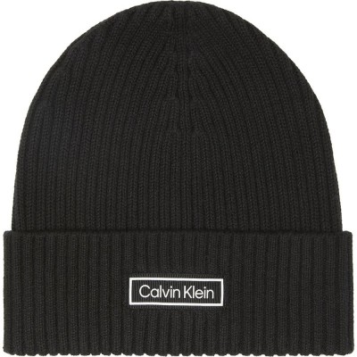 шапка,всички,шапки,calvin,klein,patch,chunky,beanie,black