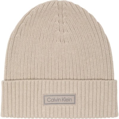 шапка,всички,шапки,calvin,klein,patch,chunky,beanie,chateau,grey,(beige)