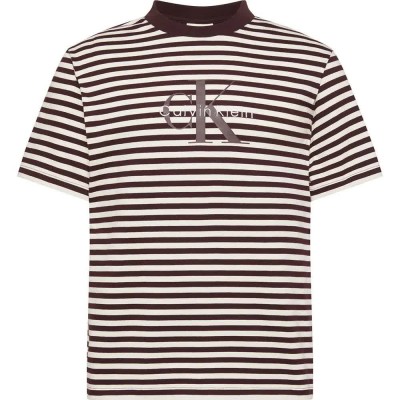 тениска,мъжки,тениски,calvin,klein,jeans,lv04rd204g,short,sleeve,t,shirt,moroccan,brown,(brown)
