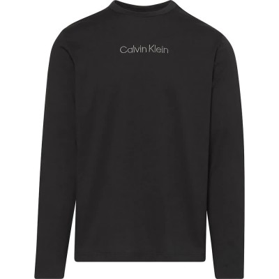 тениска,мъжки,пижами,calvin,klein,000nm2771e,long,sleeve,pyjama,t,shirt,black