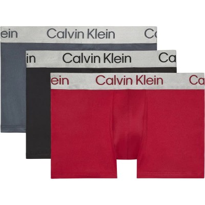 боксерки,мъжко,бельо,calvin,klein,lv00nb4269,boxers,3,units,red,stamp,black,turbulence,(multicolor)