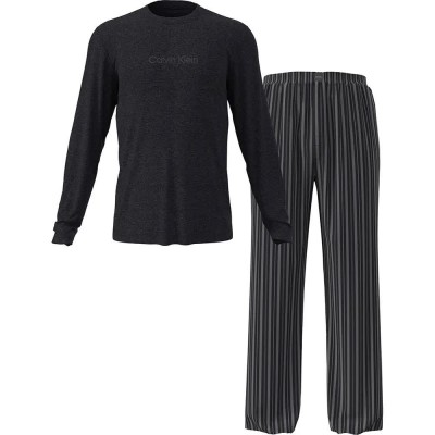 пижама,мъжки,пижами,calvin,klein,lv00nm2955,pyjama,charcoal,heather,top,racetrack,s