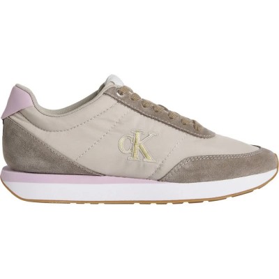 маратонки,дамски,маратонки,calvin,klein,retro,runner,trainers,chateau,taupe,fragrant,lilac,(beige)
