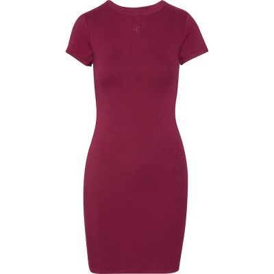 дънки,дамски,поли,и,рокли,calvin,klein,jeans,lv047b266g,short,sleeve,short,dress,purple,(magenta,jewel)