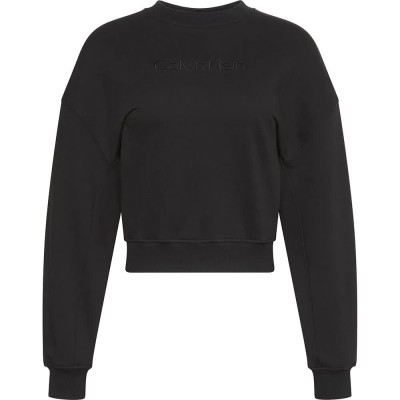 тениска,дамски,пижами,calvin,klein,lv00qs7514,long,sleeve,pyjama,t,shirt,black