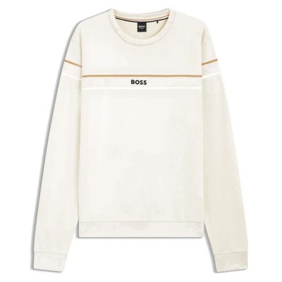 блуза,мъжки,пуловери,boss,iconic,10269546,02,sweatshirt,beige,(open,white)